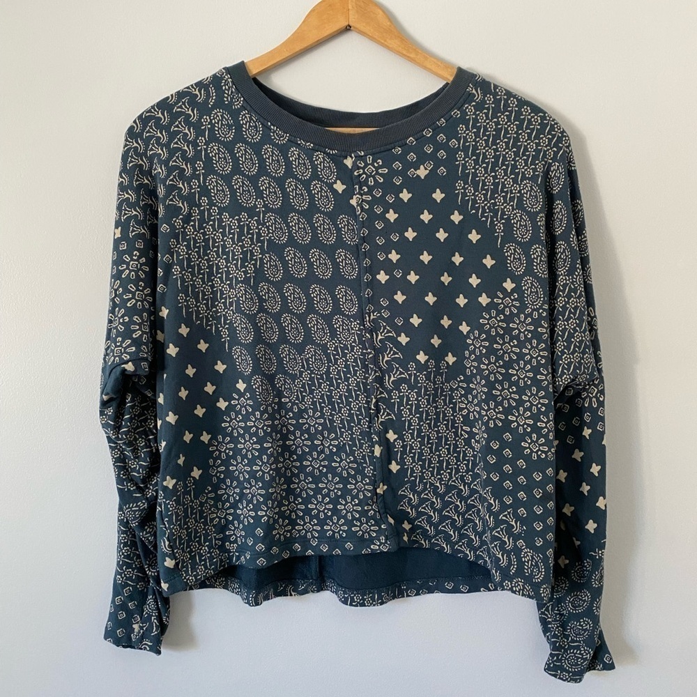 Lou & Grey Women's Signature Soft Cropped Pullover Sweatshirt Dolman Sleeves, S